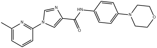 1-(6-METHYL-2-PYRIDINYL)-N-(4-MORPHOLINOPHENYL)-1H-IMIDAZOLE-4-CARBOXAMIDE