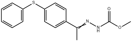 Hydrazinecarboxylic acid, 2-[1-[4-(phenylthio)phenyl]ethylidene]-, methyl ester