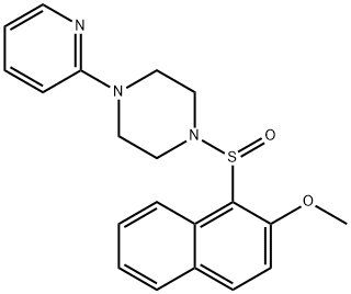 1-[(2-METHOXY-1-NAPHTHYL)SULFINYL]-4-(2-PYRIDINYL)PIPERAZINE