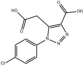1H-1,2,3-Triazole-5-acetic acid, 4-carboxy-1-(4-chlorophenyl)-