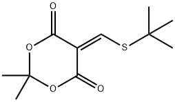 5-[(TERT-BUTYLSULFANYL)METHYLENE]-2,2-DIMETHYL-1,3-DIOXANE-4,6-DIONE