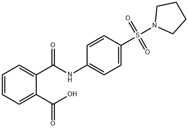 N-[4-(PYRROLIDINE-1-SULFONYL)-PHENYL]-PHTHALAMIC ACID