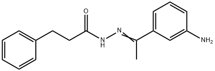 Benzenepropanoic acid, 2-[1-(3-aminophenyl)ethylidene]hydrazide