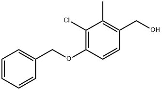 (4-(benzyloxy)-3-chloro-2-methylphenyl)methanol