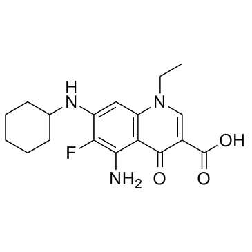 5-氨基-7-(环己基氨基)-1-乙基-6-氟-1,4-二氢-4-氧代-3-喹啉羧酸