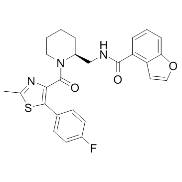 (S)-N-((1-(5-(4-氟苯基)-2-甲基噻唑-4-羰基)哌啶-2-基)甲基)苯并呋喃-4-甲酰胺