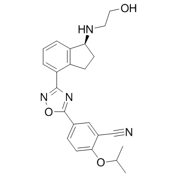 (S)-5-(3-(1-((2-羟基乙基)氨基)-2,3-二氢-1H-茚-4-基)-1,2,4-噁二唑-5-基)-2-异丙氧基苯甲腈