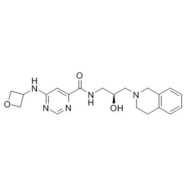 N-[(2S)-3-(3,4-dihydro-1H-isoquinolin-2-yl)-2-hydroxypropyl]-6-(oxetan-3-ylamino)pyrimidine-4-carboxamide