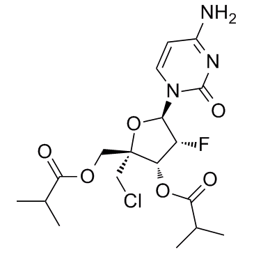 4-Amino-1-{5-chloro-2,5-dideoxy-2-fluoro-3-O-isobutyryl-4-[(isobutyryloxy)methyl]-a-L-lyxofuranosyl}-2(1H)-pyrimidinone