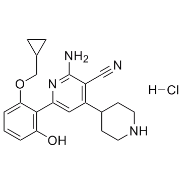 2-氨基-6-[2-(环丙基甲氧基)-6-羟基苯基]-4-(4-哌啶基)-3-吡啶甲腈盐酸盐