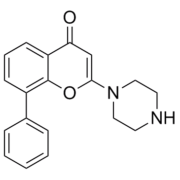 8-苯基-2-(1-哌嗪基)-4H-1-苯并吡喃-4-酮