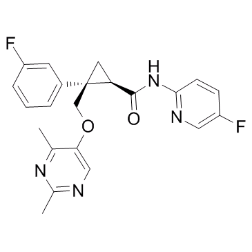 (1R,2S)-2-[[(2,4-Dimethyl-5-pyrimidinyl)oxy]methyl]-2-(3-fluorophenyl)-N-(5-fluoro-2-pyridinyl)cyclopropanecarboxamide