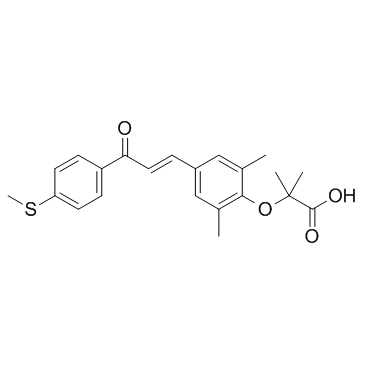 Propanoic acid, 2-[2,6-dimethyl-4-[(1E)-3-[4-(methylthio)phenyl]-3-oxo-1-propen-1-yl]phenoxy]-2-methyl-