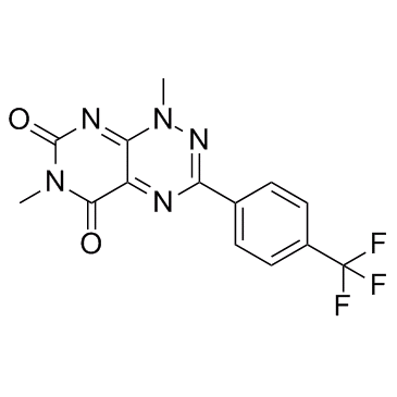 1,6-dimethyl-3-[4-(trifluoromethyl)phenyl]pyrimido[5,4-e][1,2,4]triazine-5,7-dione