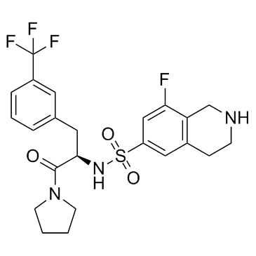 8-氟-1,2,3,4-四氢-N-[(1R)-2-氧代-2-(1-吡咯烷基)-1-[[3-(三氟甲基)苯基]甲基]乙基]-6-异喹啉磺酰胺