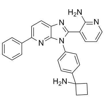 3-[3-[4-(1-aminocyclobutyl)phenyl]-5-phenylimidazo[4,5-b]pyridin-2-yl]pyridin-2-amine