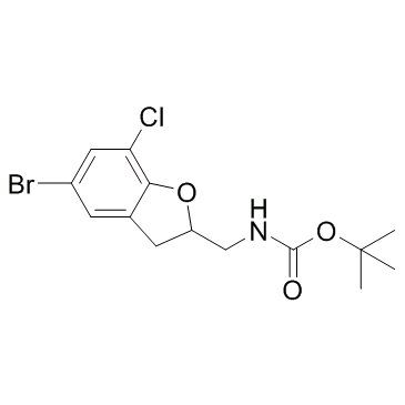 Carbamic acid,[(5-bromo-7-chloro-2,3-dihydro-2-benzofuranyl)methyl]-,1,1-dimethylethyl ester