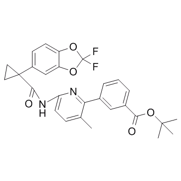 tert-Butyl 3-(6-(1-(2,2-difluorobenzo[d][1,3]dioxol-5-yl)cyclopropanecarboxamido)-3-methylpyridin-2-yl)benzoate