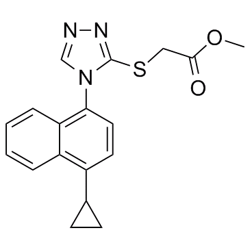 Methyl 2-[[4-(4-cyclopropylnaphthalen-1-yl)-4H-1,2,4-triazol-3-yl]thio]acetate(for Lesinurad)