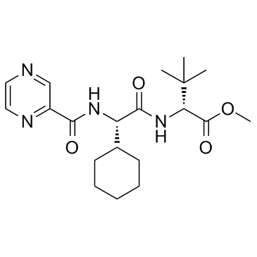 Methyl (2S)-2-(2-cyclohexyl-2-(pyrazine-2-carboxamido)acetamido)-3,3-dimethylbutanoate