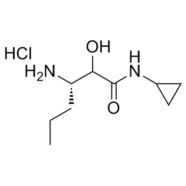 (3S)-3-amino-N-cyclopropyl-2-hydroxyhexanamide HCL