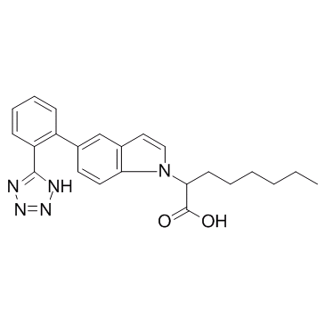 1H-Indole-1-acetic acid, α-hexyl-5-[2-(2H-tetrazol-5-yl)phenyl]-