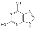 Imidazolo[4, 5-d]pyrimidin-6(5H)-one, 4, 7-dihydro-4-thione-