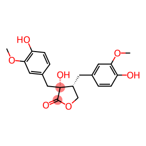(3R,4R)-3-hydroxy-3,4-bis[(4-hydroxy-3-methoxy-phenyl)methyl]oxolan-2- one