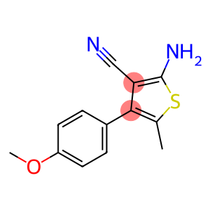 2-AMINO-4-(4-METHOXYPHENYL)-5-METHYLTHIOPHENE-3-CARBONITRILE