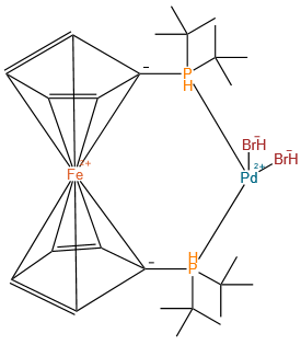 二溴[1,1'-二(二-叔-丁基磷)二茂铁]钯(II)