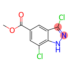 3,7-DICHLORO-5-(1H)INDAZOLE CARBOXYLIC ACID METHYL ESTER