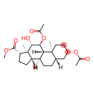 3β,11α-Bis(acetyloxy)-12β-hydroxy-5α-androstane-17β-carboxylic acid methyl ester