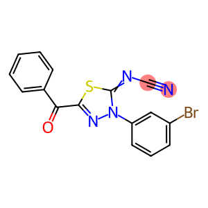 2-Benzoyl-4-(3-bromophenyl)-5-cyanimino-4,5-dihydro-1,3,4-thiadiazole