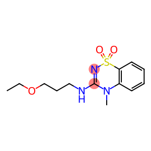 3-((3-ETHOXYPROPYL)AMINO)-4-METHYL-4H-BENZO[E][1,2,4]THIADIAZINE 1,1-DIOXIDE