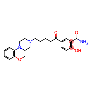 Benzamide, 2-hydroxy-5-[5-[4-(2-methoxyphenyl)-1-piperazinyl]-1-oxopentyl]-