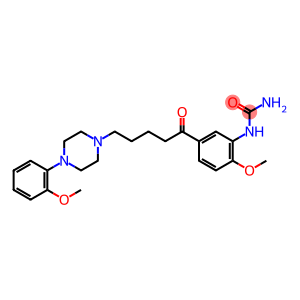 Urea, N-[2-methoxy-5-[5-[4-(2-methoxyphenyl)-1-piperazinyl]-1-oxopentyl]phenyl]-
