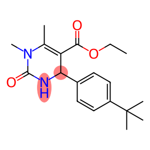 乙基 4-[4-(叔-丁基)苯基]-1,6-二甲基-2-羰基-1,2,3,4-四氢-5-嘧啶羧酸酯