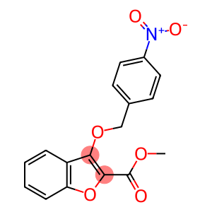 2-Benzofurancarboxylic acid, 3-[(4-nitrophenyl)methoxy]-, methyl ester