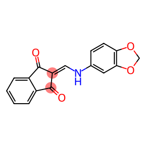 2-((BENZO[3,4-D]1,3-DIOXOLEN-5-YLAMINO)METHYLENE)INDANE-1,3-DIONE