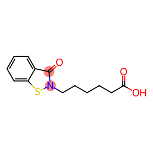 1,2-Benzisothiazole-2(3H)-hexanoic acid, 3-oxo-