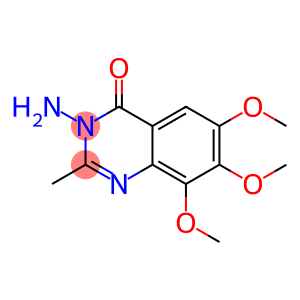 4(3H)-Quinazolinone,  3-amino-6,7,8-trimethoxy-2-methyl-