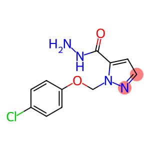 1-[(4-chlorophenoxy)methyl]-1H-pyrazole-5-carbohydrazide
