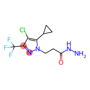 1H-Pyrazole-1-propanoic acid, 4-chloro-5-cyclopropyl-3-(trifluoromethyl)-, hydrazide