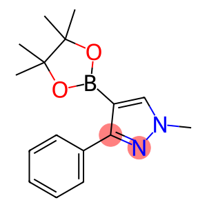 1-甲基-3-苯基-4-(4,4,5,5-四甲基-1,3,2-二恶硼烷-2-基)-1H-吡唑