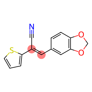 (E)-3-(1,3-BENZODIOXOL-5-YL)-2-(2-THIENYL)-2-PROPENENITRILE