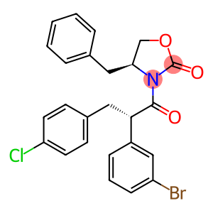 (S)-4-benzyl-3-((S)-2-(3-bromophenyl)-3-(4-chlorophenyl)propanoyl)oxazolidin-2-one