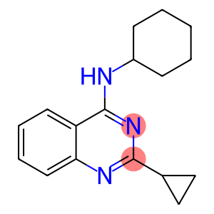 4-Quinazolinamine, N-cyclohexyl-2-cyclopropyl-