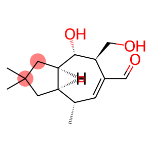 [3aR,(+)]-1,2,3,3aα,4,5,8,8aα-Octahydro-4α-hydroxy-5β-hydroxymethyl-2,2,8α-trimethyl-6-azulenecarbaldehyde