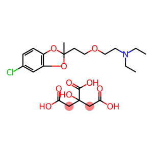 Ethanamine, 2-[2-(5-chloro-2-methyl-1,3-benzodioxol-2-yl)ethoxy]-N,N-diethyl-, 2-hydroxy-1,2,3-propanetricarboxylate (1:1)