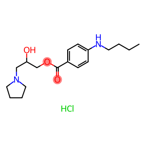 Benzoic acid, 4-(butylamino)-, 2-hydroxy-3-(1-pyrrolidinyl)propyl ester, hydrochloride (1:1)